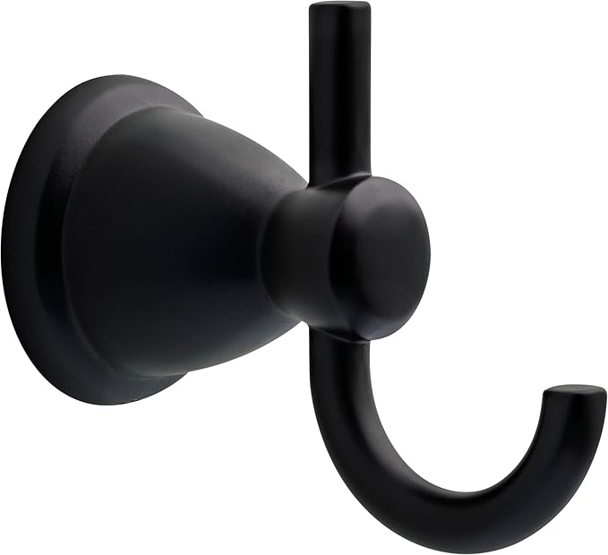Franklin Brass Kinla 5-Piece Bathroom Set Matte Black 18" and 24" Towel Bar - Image 7