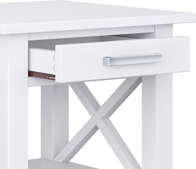 SIMPLIHOME Kitchener SOLID WOOD 21 inch Wide Square Contemporary End Table in - Image 7