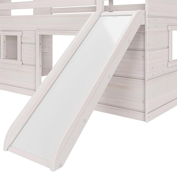 Max & Lily Loft Bed Twin Size, Solid Wood Low Loft Bed - Image 5