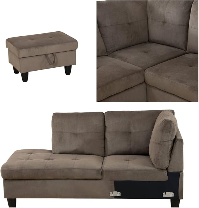 Convertible Sectional Couch, Large L Shaped Couch - Image 5