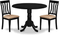East West Furniture DLAN3-BLK-C 3 Piece Dining Table Set by EastWestFurniture