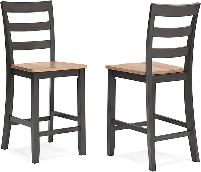 Signature Design by Ashley Gesthaven Solid Wood Frame Counter Height Barstool by SignatureDesignbyAshley