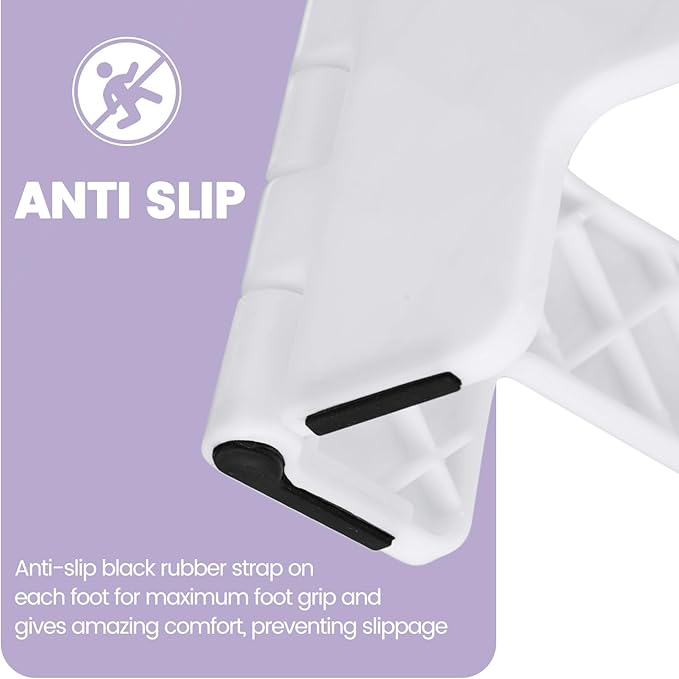 ACSTEP 9 Inch Folding Step Stool 300 LB Capacity Non Slip Foot Stool - Image 8