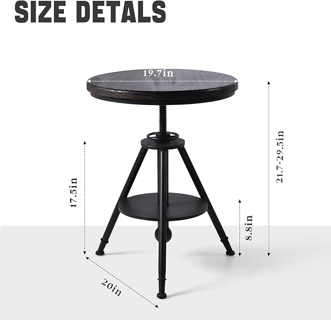 Industrial Vintage Cafe Farmhouse Dining Table - Image 3