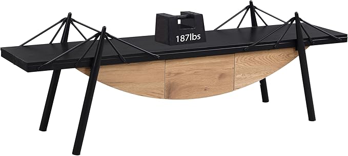 1 Tier Modern Boat-Shaped Bookshelf - Image 5