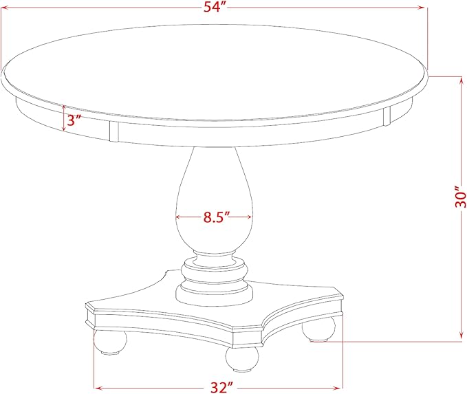 F52-11-TP - Dining Room Table - Image 3