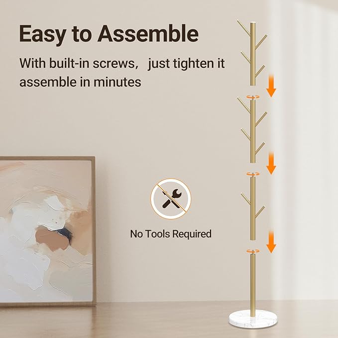 ELYKEN Coat Rack Freestanding - Image 7