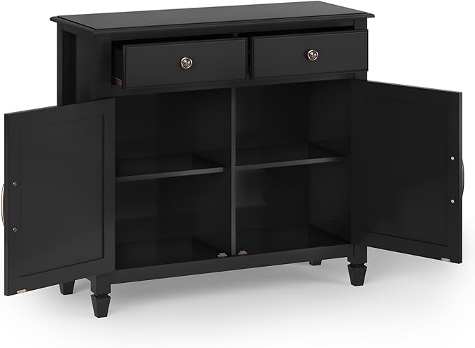 SIMPLIHOME Connaught SOLID WOOD 40 inch Wide Traditional Entryway Storage - Image 4