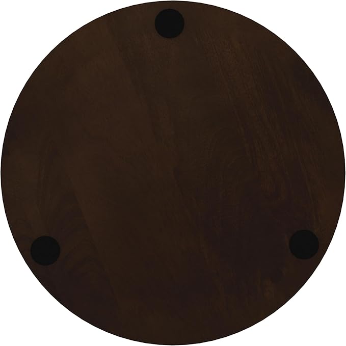 Walnut Mango Wood End/Side Round Table - Image 7