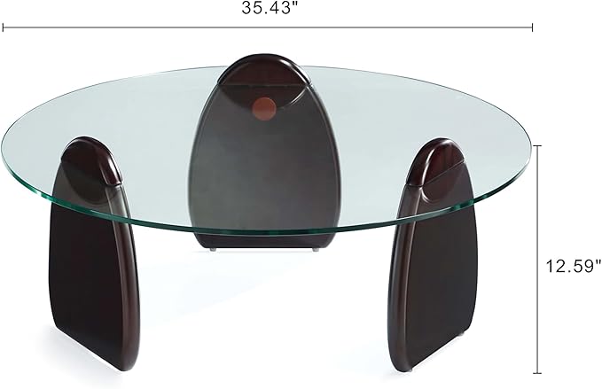 Manhattan Comfort Artesia Round Coffee Table - Image 7
