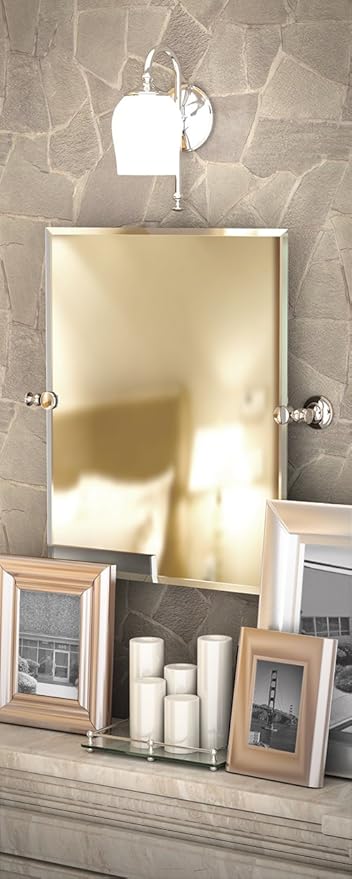 Gatco 4129SM Tavern Small Rectangle Mirror, Polished Nickel - Image 2