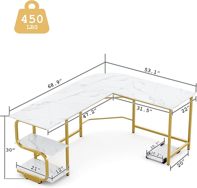 Teraves Reversible L Shaped Desk - Image 9