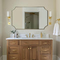 ANDY STAR 30x48 Inch Brushed Gold Mirror, Unique Rectangle Mirror by ANDYSTAR