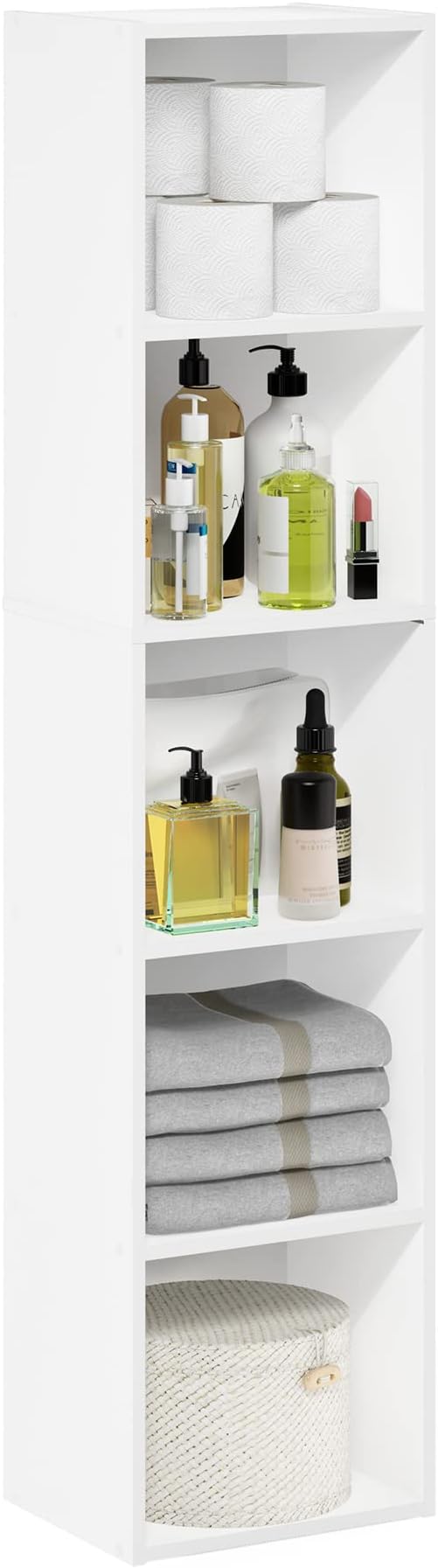 Furinno Luder Bookcase / Book / Storage, 5-Tier Cube by Furinno-FitsYourSpaceFitsYourBudget