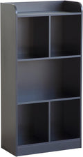 Book Shelf with Back Panel Stability 5 Cube Bookcase Multifunctional Cube by HOME