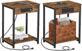 TUTOTAK Night Stand with Charging Station, End Table, Side Table with USB by WelcometotheTUTOTAKHome