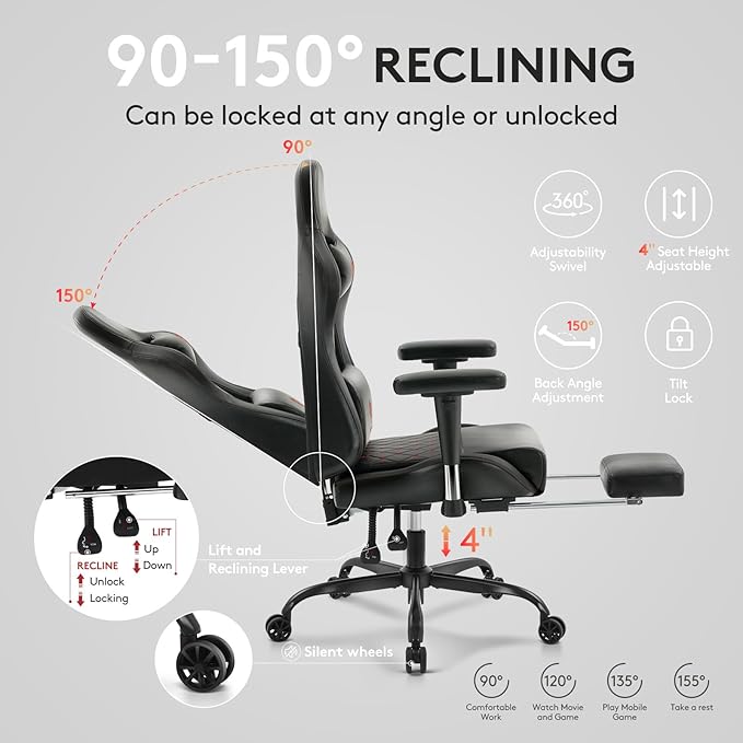 Gaming Chair, Computer Office Chair - Image 8