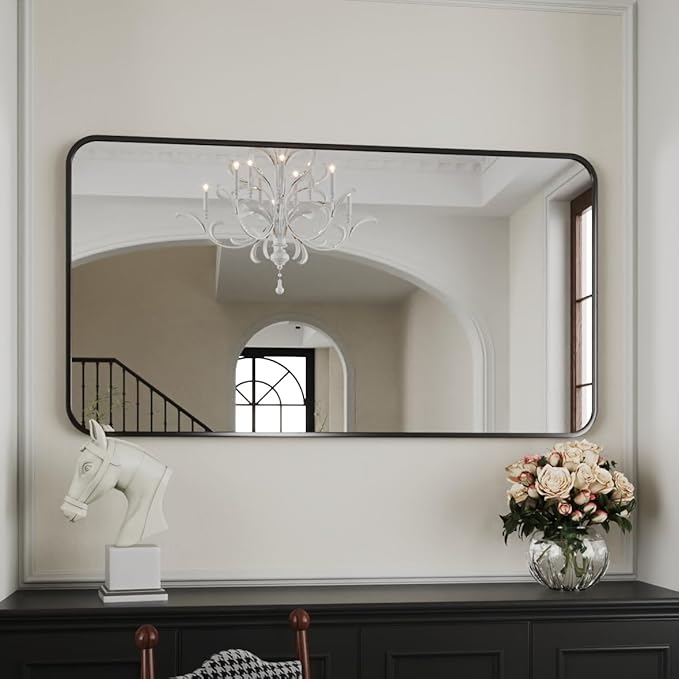 Black Bathroom Mirror 30x60, espejos para baños, Mirrors by AUYHM