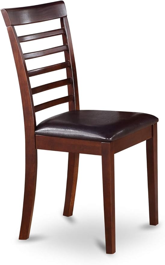 East West Furniture HLML5-MAH-LC 5 Piece Dining Table Set - Image 5