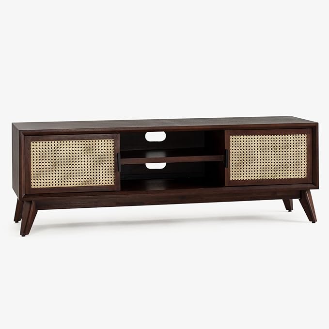 Bme Jasper Premium Solid Wood TV Stand, Under 10 Minutes Assembly, Aesthetic - Image 3