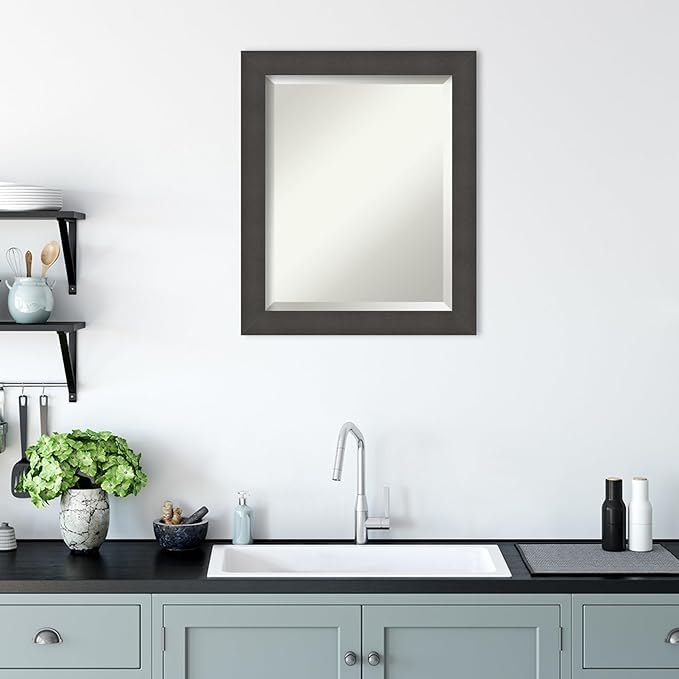 Amanti Art Silver Bathroom Mirror - Image 6