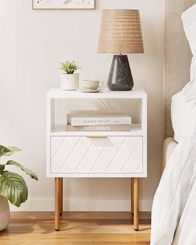 Nightstand, Morden Bedside Table by AEPOALUA