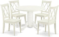 East West Furniture SHCL5-LWH-W 5 Piece Dining Table Set by EastWestFurniture