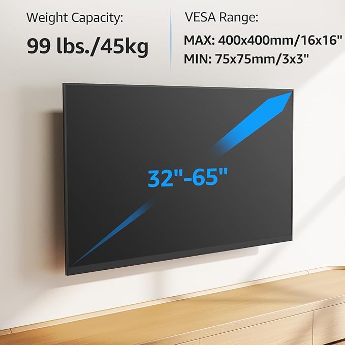 MOUNTUP Long Arm TV Wall Mount for Most 32-65 Inch TVs, Corner TV Mount Full - Image 5