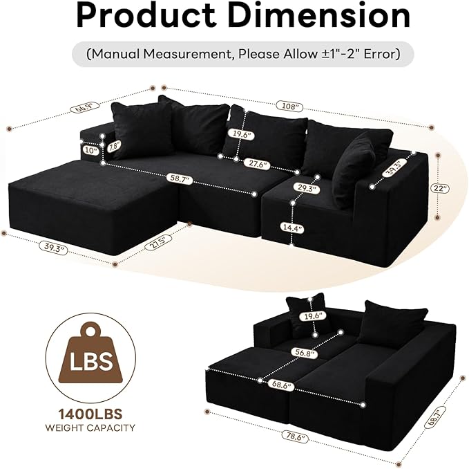 Vamcheer Modular Sectional Sofa - Image 2
