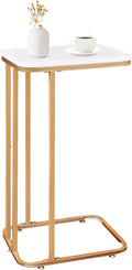 C Shaped End Table, 27 inches High Side Table by KJGKKHOME