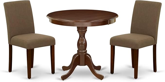 East West Furniture AMAB3-MAH-18 3 Piece Kitchen Table Set by EastWestFurniture