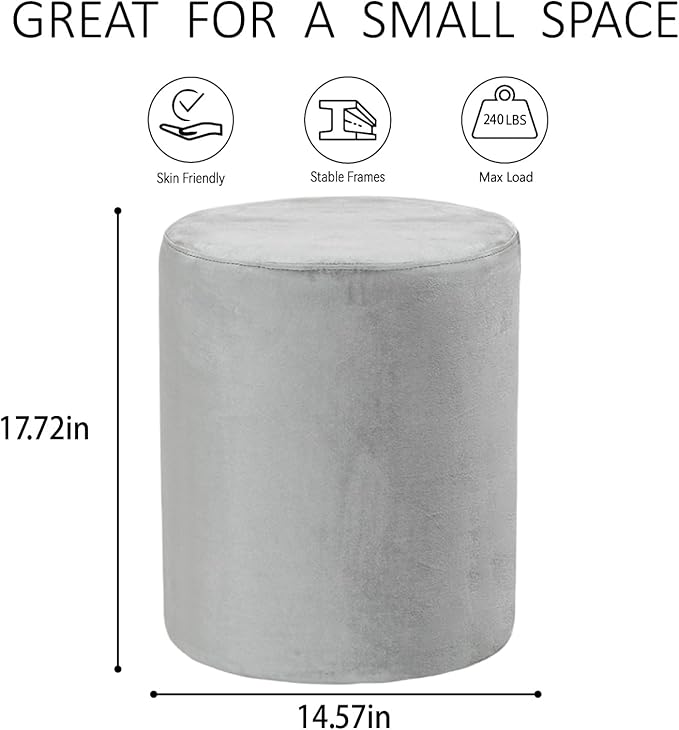 Get Set Style Modern Round Ottoman - Image 3