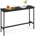 VASAGLE Bar Table, Narrow Long Kitchen Dining Table, Sturdy Metal Frame by VASAGLEbySONGMICSHOME