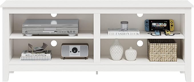 Panana TV Stand, Classic 4 Cubby TV Stand - Image 4