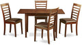 East West Furniture NOML5-MAH-LC 5 Piece Dinette Set by EastWestFurniture