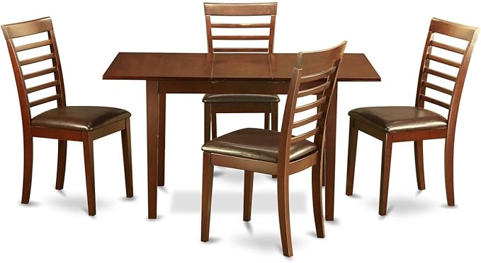 East West Furniture NOML5-MAH-LC 5 Piece Dinette Set by EastWestFurniture