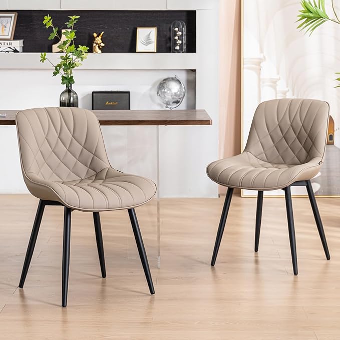 YOUNUOKE Dining Chairs Set of 2 Mid Century Modern Kitchen Chair Comfortable by YOUNUOKE