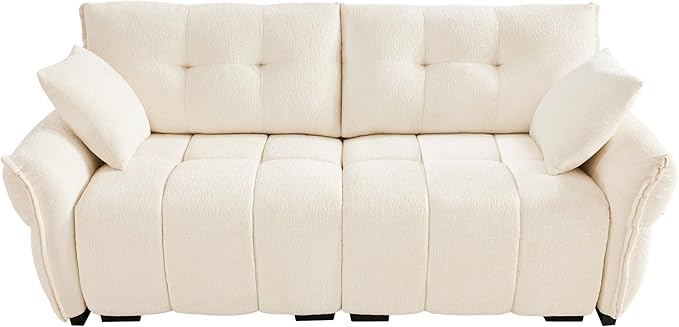 Modern Chenille Fabric 2-Seat Loveseat Sofa, Premium Upholstery Living Room - Image 4