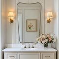 ANDY STAR 24x40 Inch Mirror, Brushed Gold Bathroom Mirror by ANDYSTAR