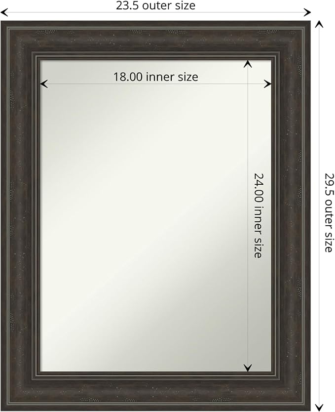 Amanti Art Black Bathroom Mirror - Image 4
