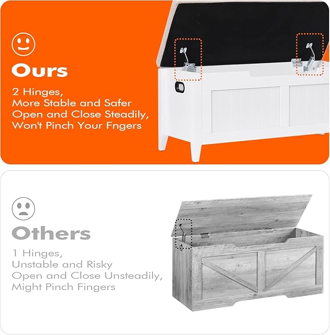 GAOMON 39.4" Storage Benches Entryway Bench - Image 6