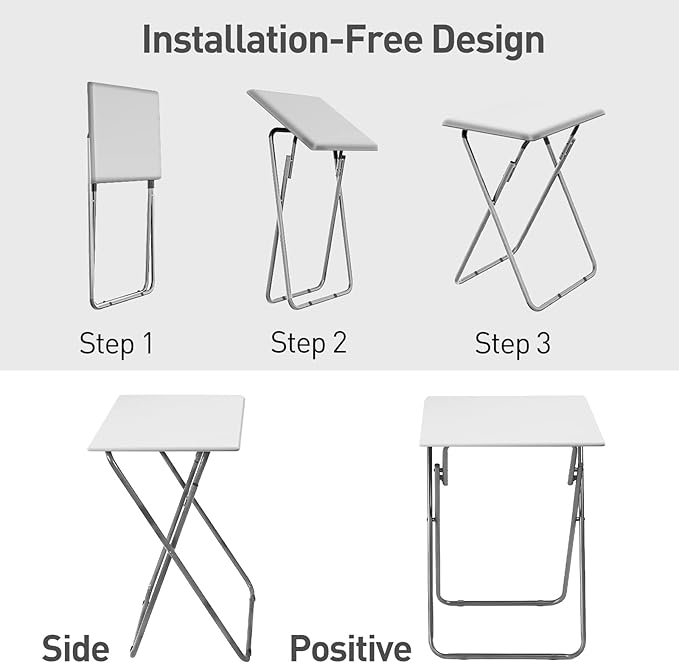 Garden 4 you Folding TV Tray Table, TV Dinner Table - Image 4