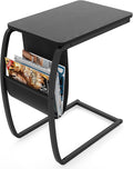 SRIWATANA Side End Tables Living Room, Vintage C-Shaped Laptop Table by SRIWATANA