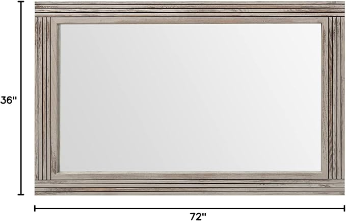 YOSHOOT Hand-Made Wooden Spliced Wall Mirror - Image 7