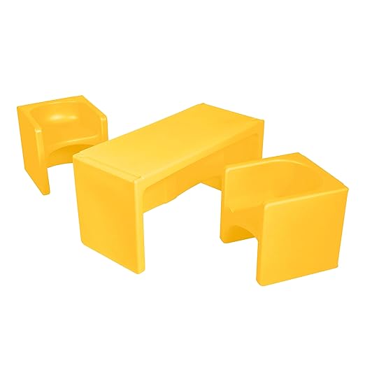 ECR4Kids Tri-Me Table and Cube Chair Set by ECR4Kids