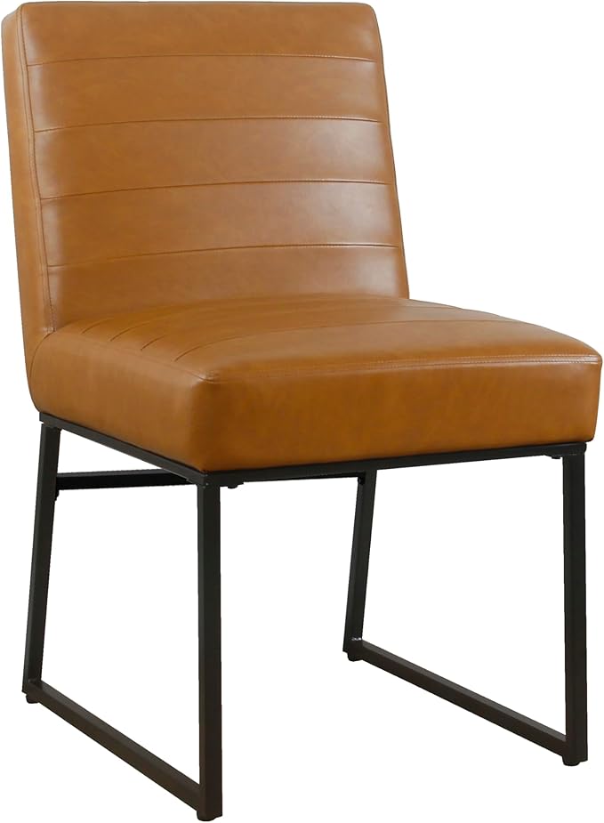 HomePop Channeled Metal Dining Chair Home Décor | Single Pack by HomePop