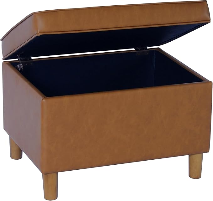 Home Decor | Dinah Collection Modern Storage Ottoman | Ottoman - Image 4