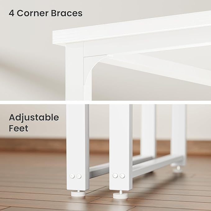 Huuger 63 x 24 inch Desk with Power Outlets & USB-C, Deeper & Thicker Desktop - Image 6