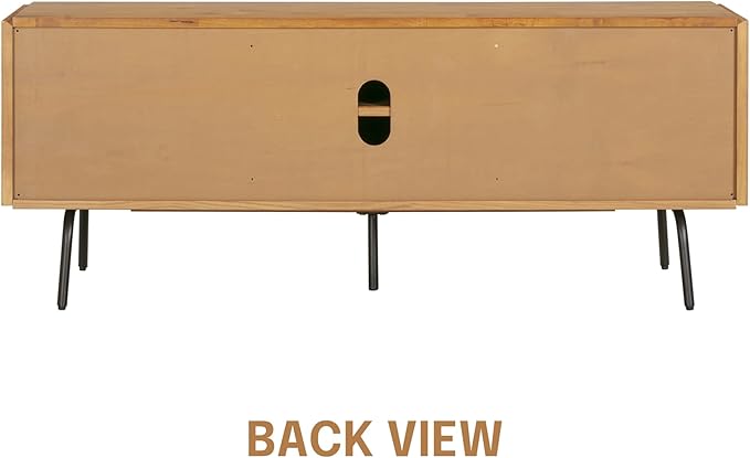 NTC Veil TV Stand with 3 Doors for TVs up to 60’’, Media Console with Vertical - Image 6