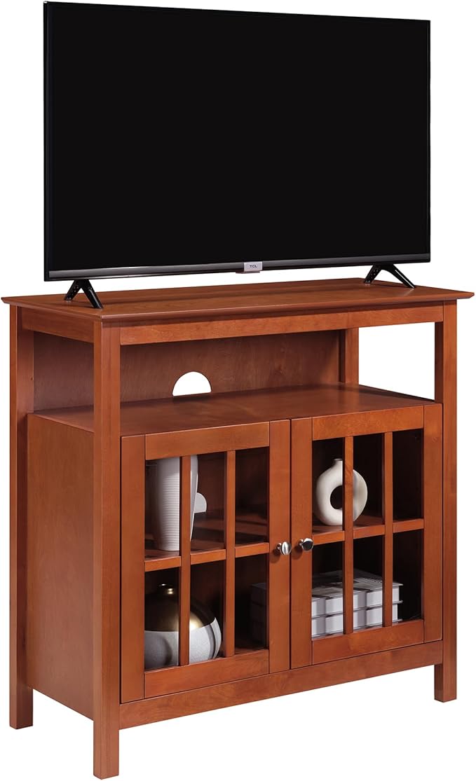 Convenience Concepts Big Sur Highboy Stand 36" Modern Entertainment Center - Image 4